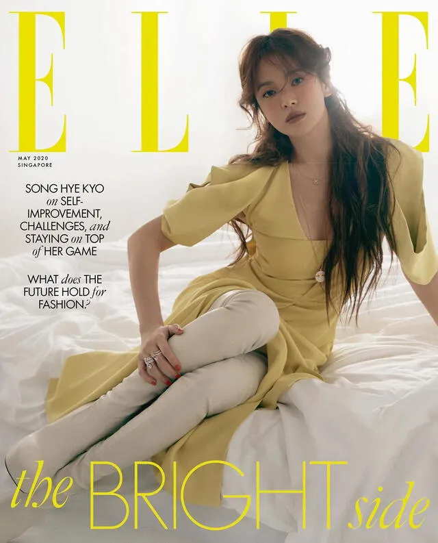 ELLE Signapore lanzó la segunda portada de mayo con la actriz coreana Song Hye Kyo.