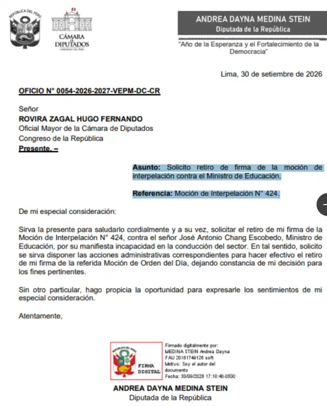 Retiro de firma