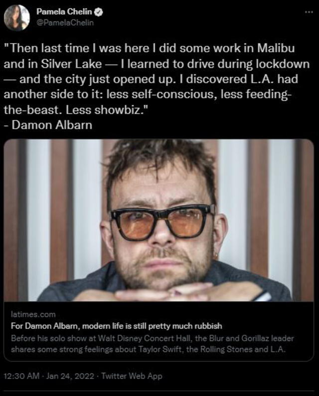 Damon dio una entrevista exclusiva a LA Times