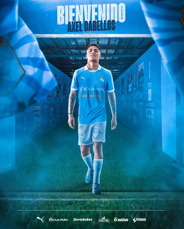  Sporting Cristal anunció la contratación de Axel Cabellos. Foto: Sporting Cristal   