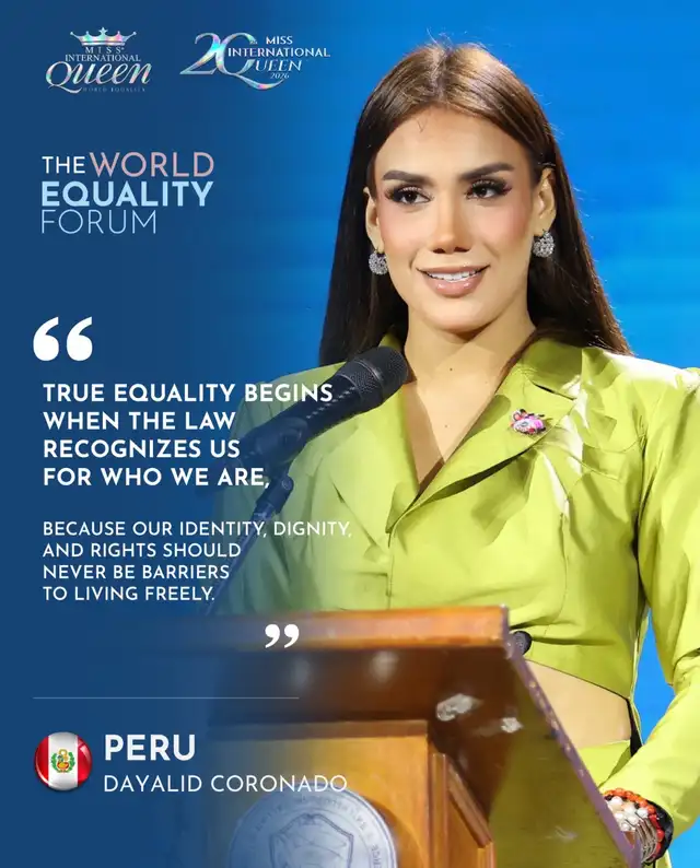 Dayalid Coronado tuvo una destacada participación en el World Equality Forum Dayalid Coronado tuvo una destacada participación en el World Equality Forum