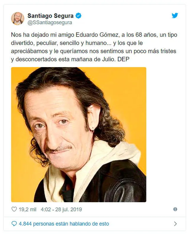 Murió Eduardo Gómez, actor español de “Aquí no hay quien viva” [FOTOS]