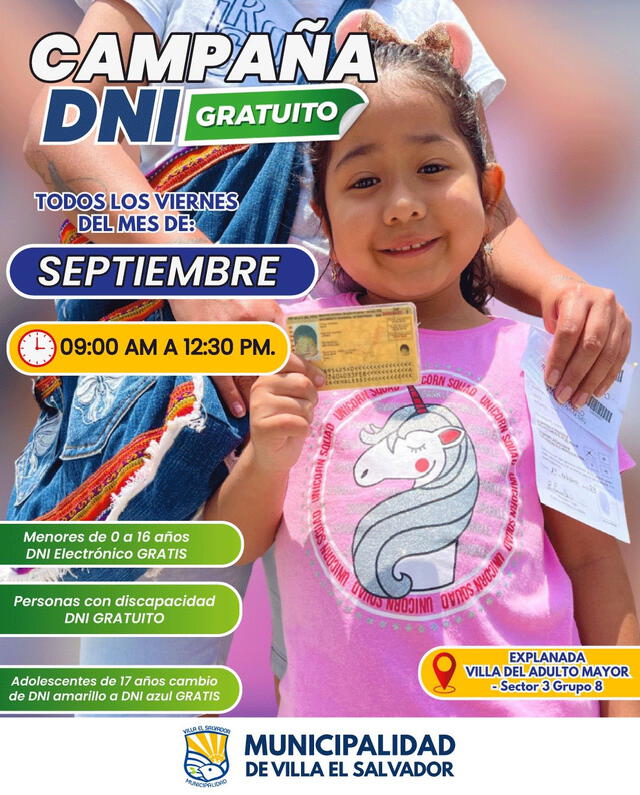 Campaña de DNI en Villa El Salvador.   