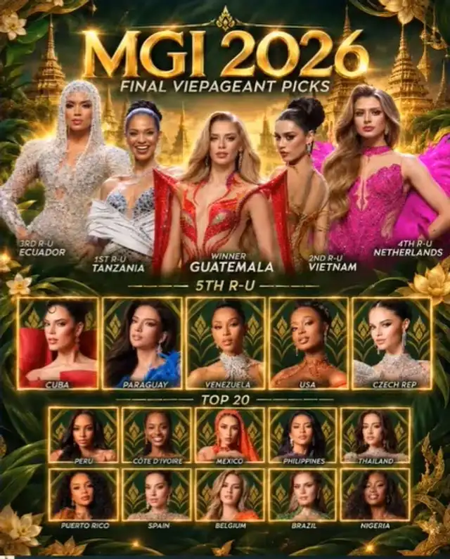 Guatemala, Vietnam, Tanzania, Netherlands y Ecuador entre las favoritas del Miss Grand International 2026. Guatemala, Vietnam, Tanzania, Netherlands y Ecuador entre las favoritas del Miss Grand International 2026.