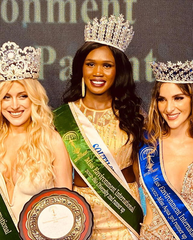 Amelia Sky quedó como segunda finalista en el concurso Miss Environment International 2022. Foto:  Amelia Sky/Instagram