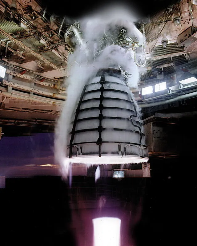 El motor RS-25 N° 3 no alcanzó la temperatura suficiente para realizar un viaje seguro hacia la Luna. Foto: NASA