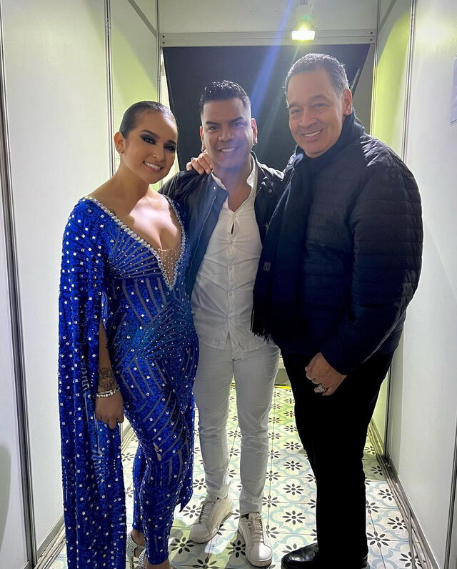 Daniela Darcourt, Jeremy Montalva y Tito Nieves. Foto: Jeremy Montalva/Instagram