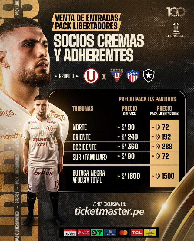 Venta de entradas para Copa Libertadores. <strong>Foto: Universitario</strong>   