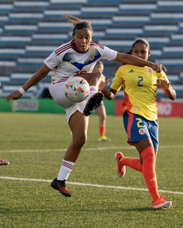 Venezuela pudo llevarse el triunfo ante Colombia. Foto: Vinotinto Femenina/X   