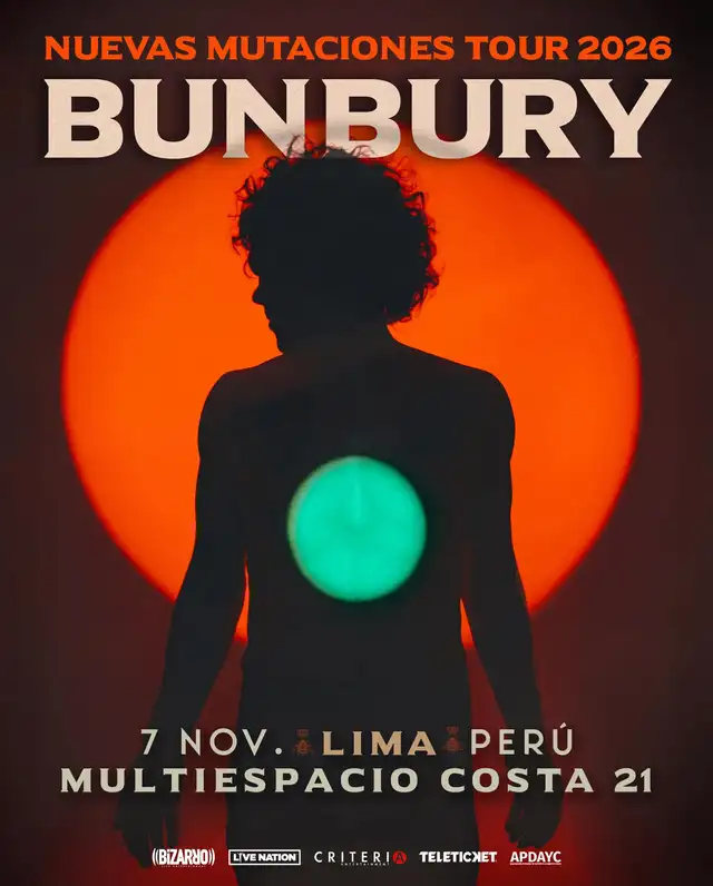 Enrique Bunbury en Lima 2026.   
