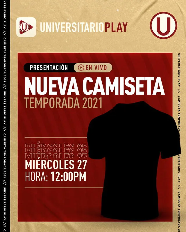 Presentación de la nueva camiseta de la U. Foto: Universitario