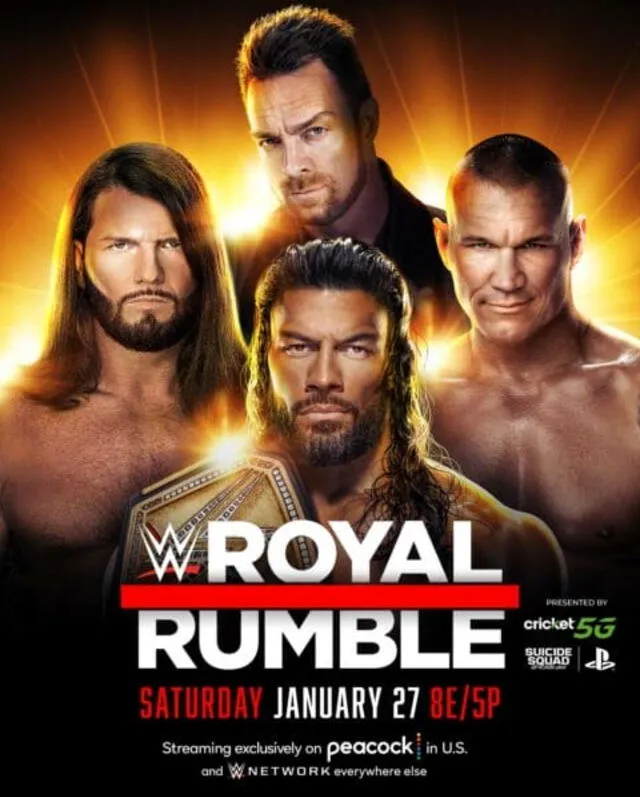 Royal Rumble vía streaming en directo | roja directa | peacock | wwe