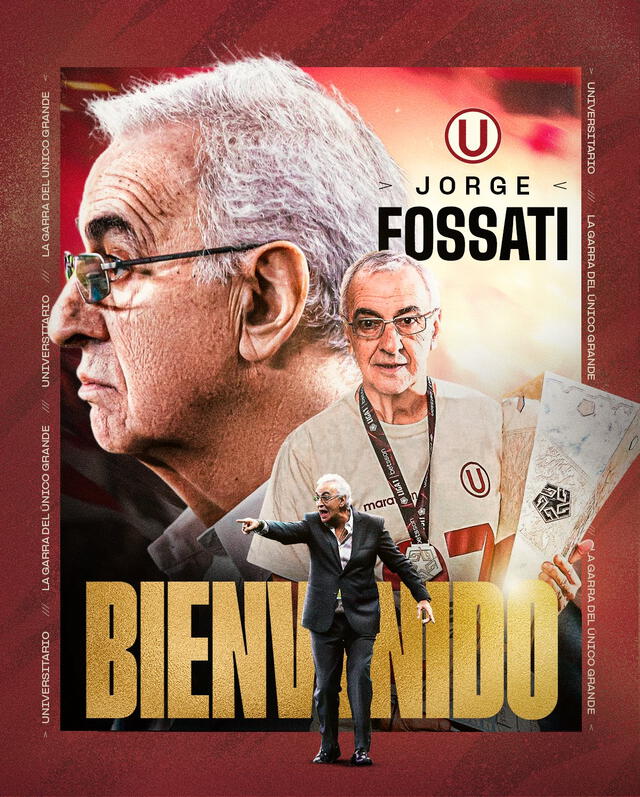 Jorge Fossati ganó la estrella 27 de Universitario. Foto: Universitario. Jorge Fossati ganó la estrella 27 de Universitario. Foto: Universitario.