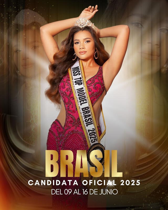 Ana Flavia Aretz Flauzino, representante de Brasil, busca coronarse en el Miss Top Model International 2025. Foto: Instagram. Ana Flavia Aretz Flauzino, representante de Brasil, busca coronarse en el Miss Top Model International 2025. Foto: Instagram.