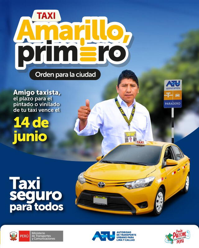 Medida estará vigente a partir del 14 de junio. Foto: ATU Medida estará vigente a partir del 14 de junio. Foto: ATU