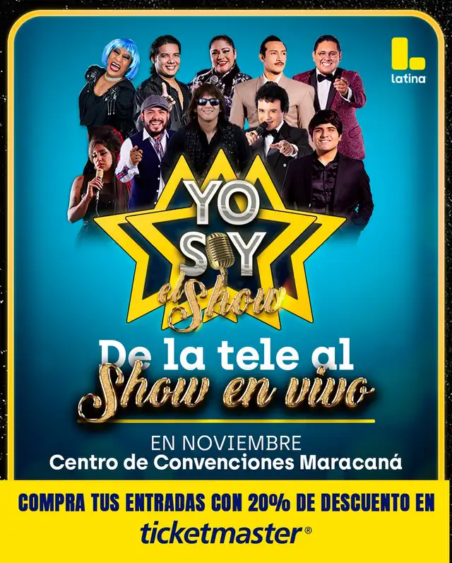 Las fechas confirmadas son del 16 al 23 de noviembre en el Centro de Convenciones Maracaná, con entradas disponibles en Ticketmaster. Foto: difusión. Las fechas confirmadas son del 16 al 23 de noviembre en el Centro de Convenciones Maracaná, con entradas disponibles en Ticketmaster. Foto: difusión.