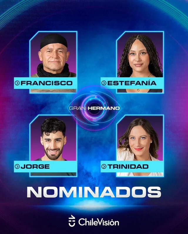   The nominees of "big brother chile".  Photo: Instagram capture   