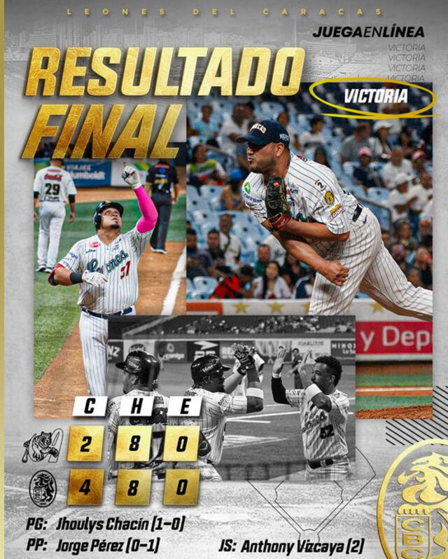 Así terminó el último juego en el que se enfrentaron melenudos y rayados por el Round Robin de la LVBP 2023-24. Foto: Leones del Caracas/X   