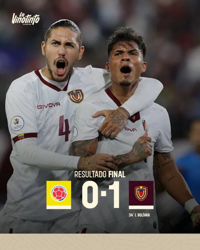 Venezuela logró vencer a Colombia por la mínima diferencia, hecho que le permitió tener posibilidades de acceder a la final del Preolímpico Sub-23. Foto: Vinotinto/X   