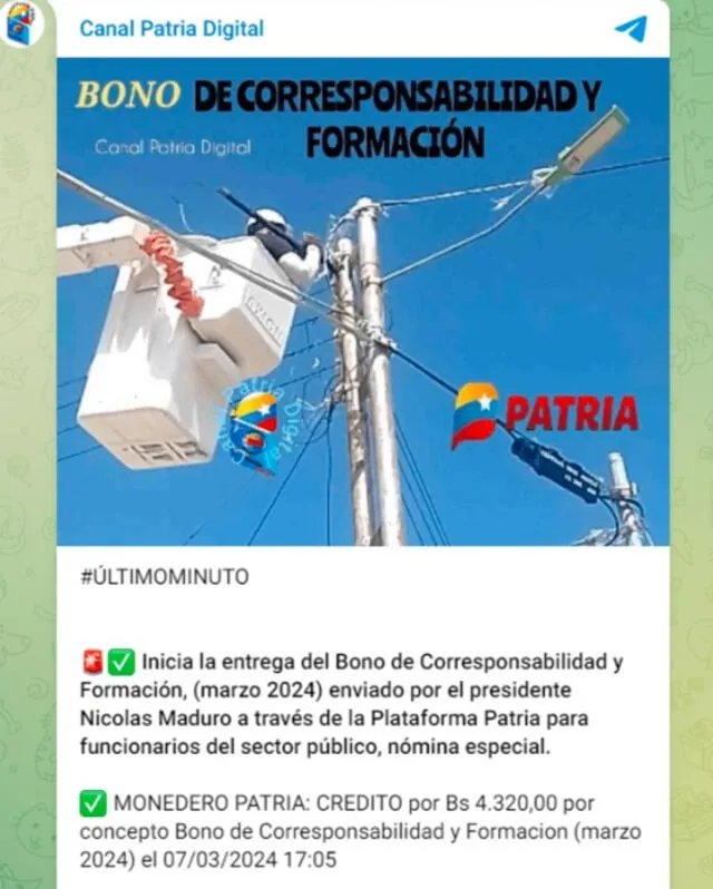 Bono de Corresponsabilidad y Formación abril 2024: REGÍSTRATE y cobra nuevo monto mediante el Sistema Patria | qué bono está llegando | carnet patria | aumento bonos Venezuela | bonos Maduro HOY