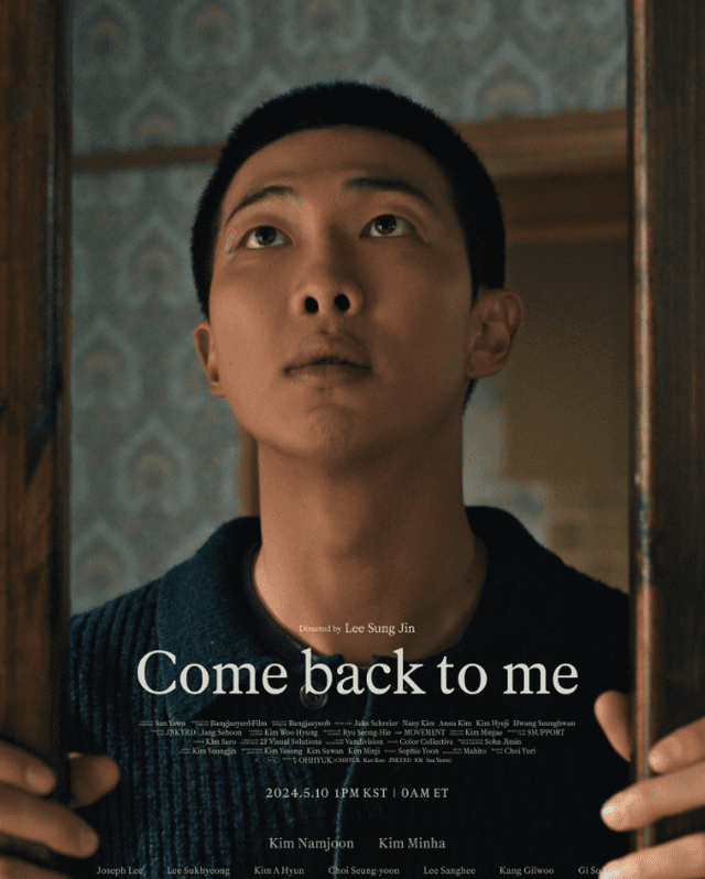  'Come Back To Me' de RM. Foto: BIGHIT Music   