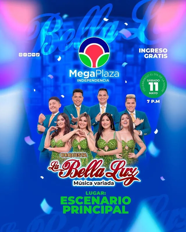  La Bella Luz brindará concierto gratuito. Foto: Instagram/La Bella Luz   