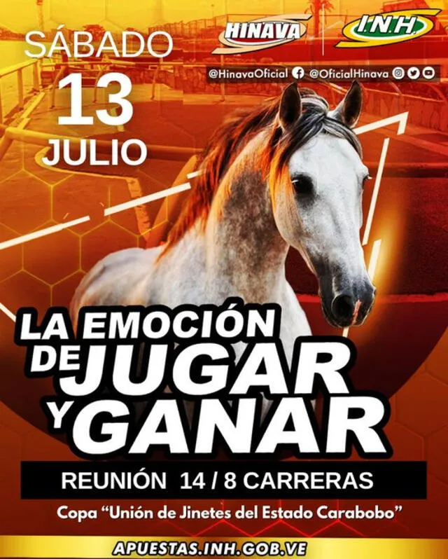 Será una gran jornada en el Hipódromo de Valencia este sábado 13 de julio. Foto: HIVANA/X   