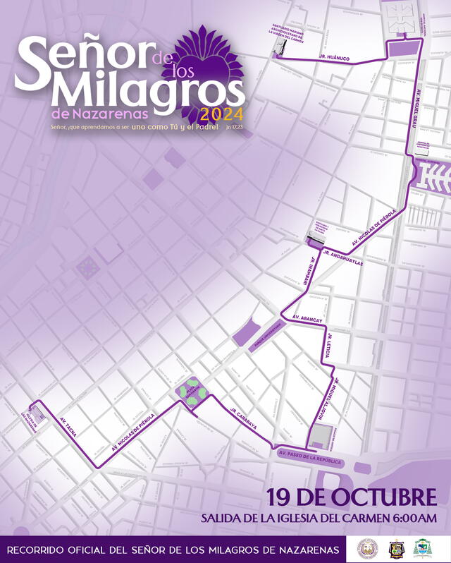  Recorrido del Señor de los Milagros    