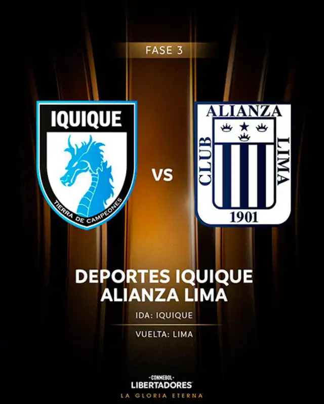 <em>Flyer publicitario de la serie entre Alianza Lima y Deportes Iquique. Foto: Conmebol</em> <em>Flyer publicitario de la serie entre Alianza Lima y Deportes Iquique. Foto: Conmebol</em>