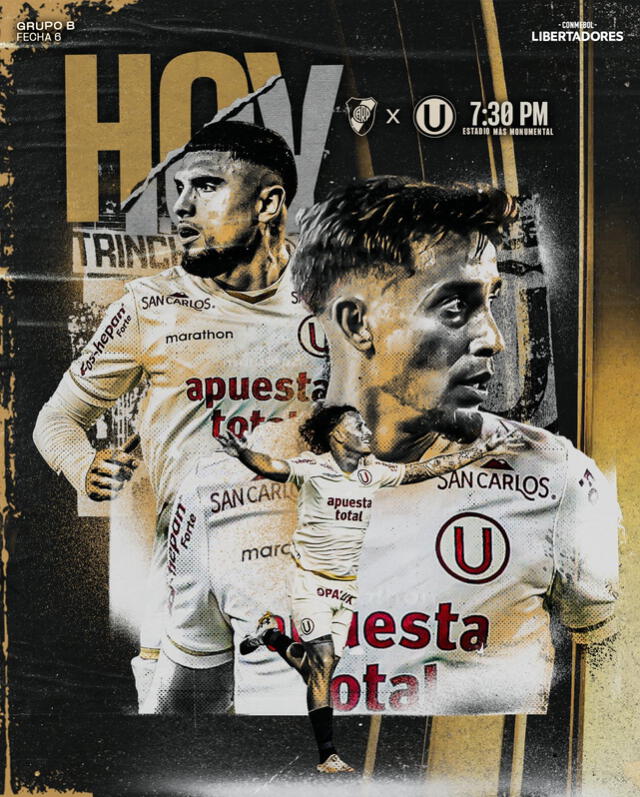 Universitario necesita como mínimo un empate para pasar a octavos de final. Foto: Universitario/X   