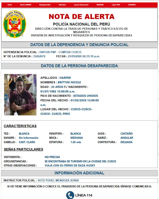 turista desaparece en Cusco, turista desaparece Cusco