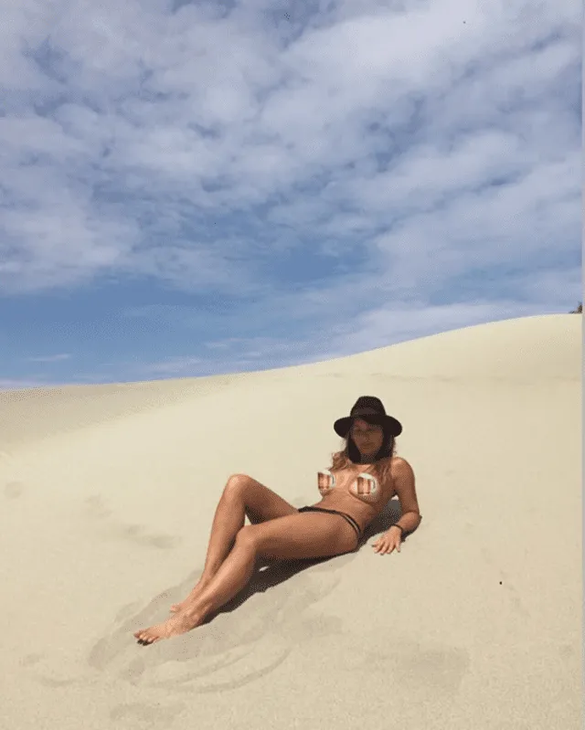 Olenka Zimmermann disfruta de las playas alejada de “Al sexto día” 