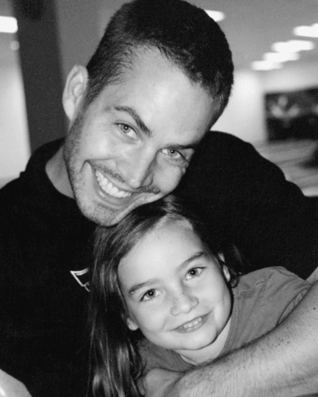 Paul Walker y su hija Meadow Rain Walker. Foto: Instagram.