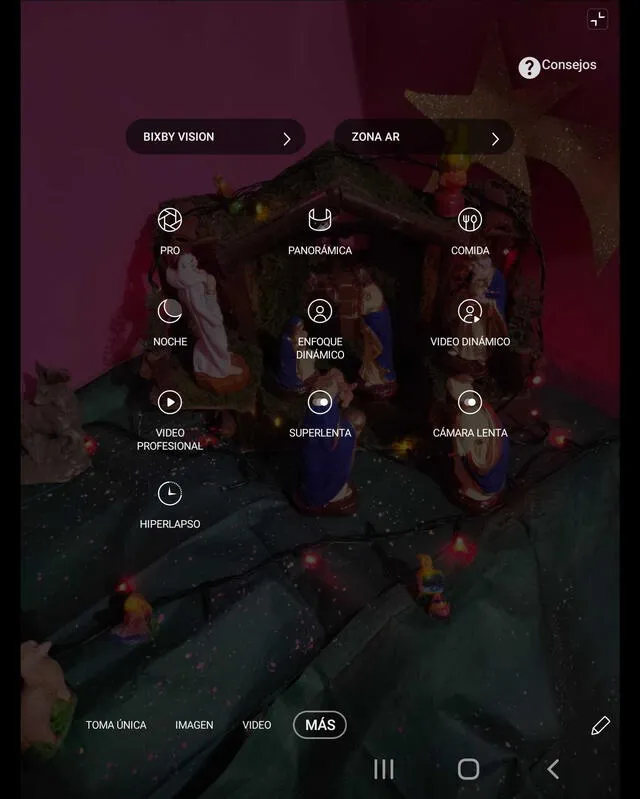 App de la cámara del Samsung Galaxy Z Fold 2 5G