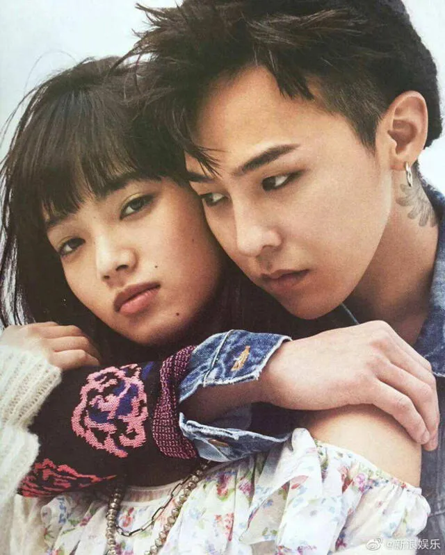 G-Dragon y Nana Komatsu en una editorial fotográfica para la revista Nylon Korea. Marzo del 2016.