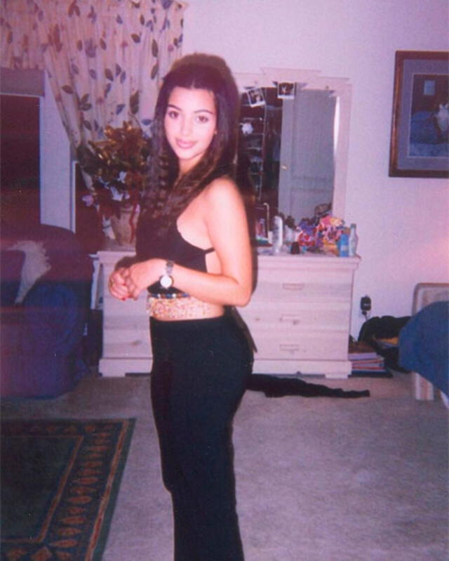 Kim Kardashian sorprende con inédita foto de su adolescencia. Foto: Instagram
