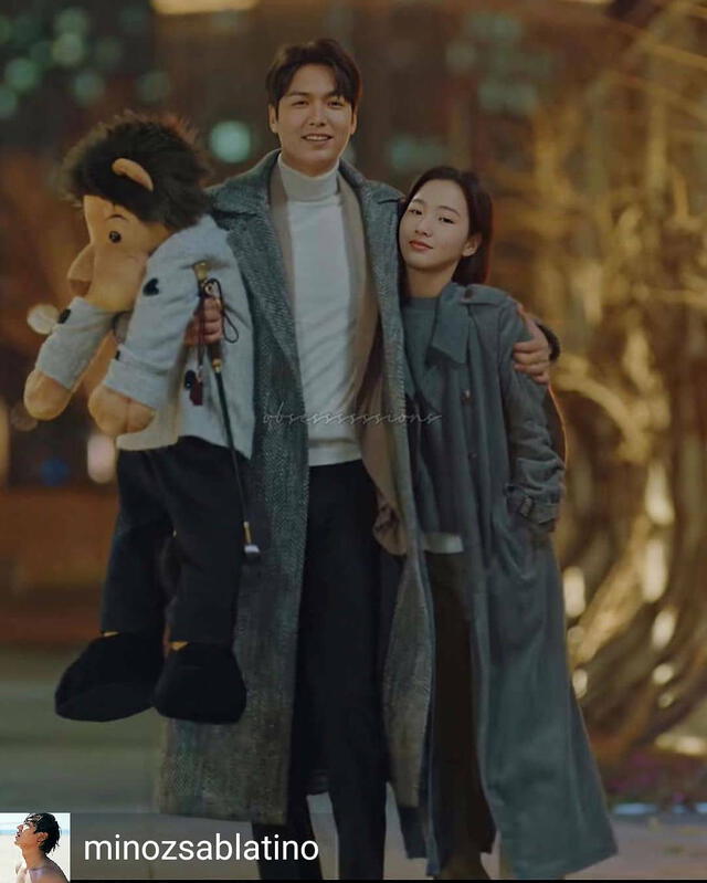 Lee Min Ho y  Kim Go Eun en una escena l del episodio 9 de  The King: The Eternal Monarch (SBS, 2020)