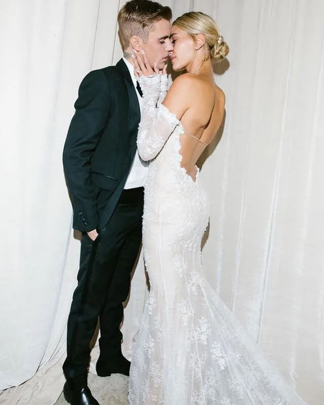 Justin Bieber y Hailey Baldwin tras casarse vía religiosa