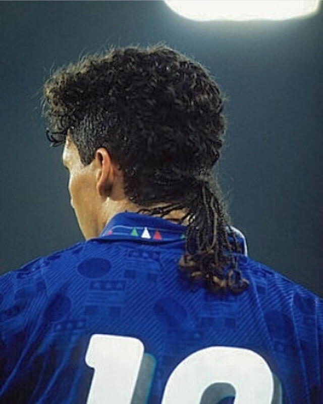 Roberto Baggio, el recordado astro italiano de los años noventa. Foto: Pinterest