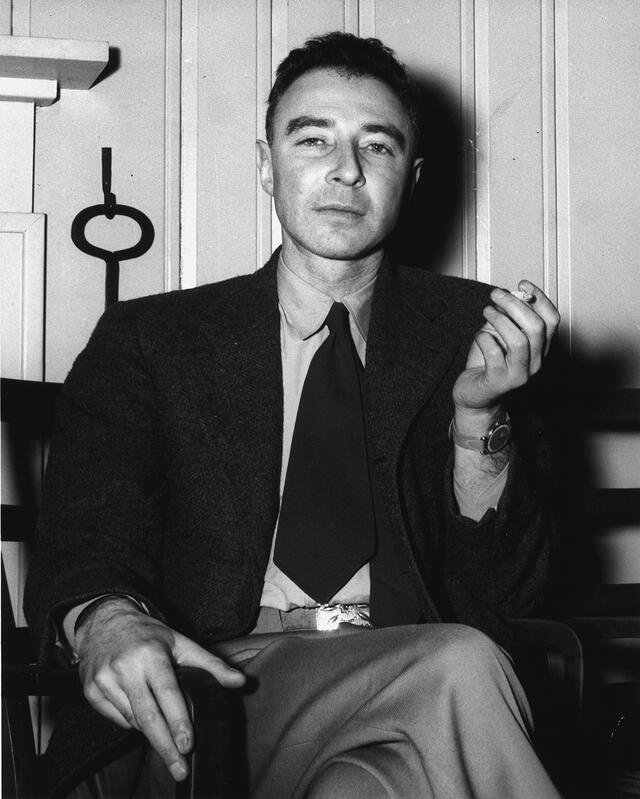 Retrato de Robert Oppenheimer, "El Padre de la Bomba Atómica"