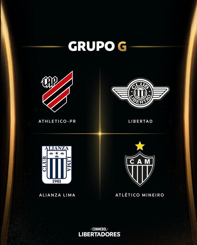 Grupo de Alianza Lima en la Copa Libertadores. Foto: Conmebol Libertadores.  