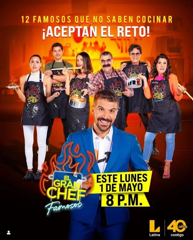 "El gran chef: famosos" se estrenará en Latina el próximo primero de mayo. Foto: Instagram/Latina Televisión   