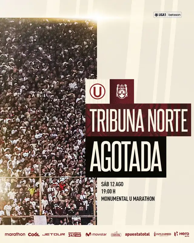 Se vendió la mitad de boletos para el Universitario vs. Binacional. <strong>Foto: Universitario</strong>   