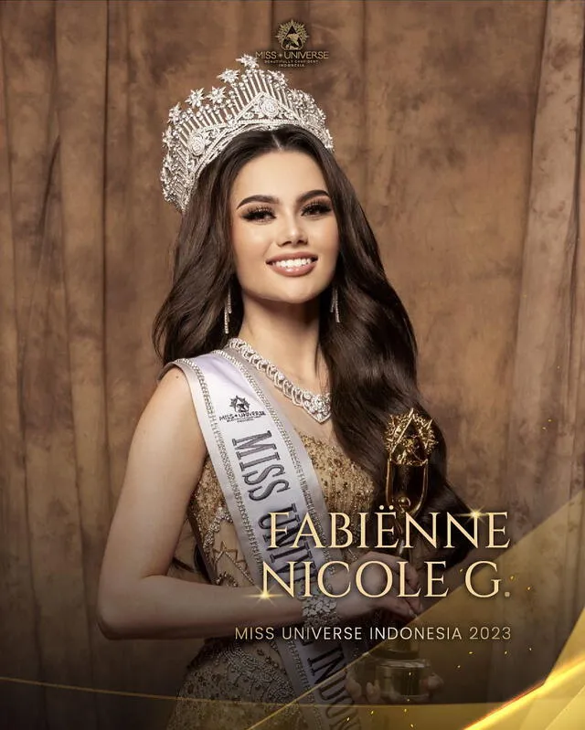  Fabiënne Nicole es miss Universe Indonesia 2023. Foto: Instagram<br><br>  