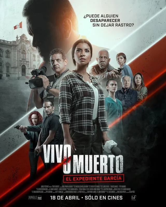 Este es el afiche oficial de 'Vivo o muerto'. Foto: Jungle Pictures   