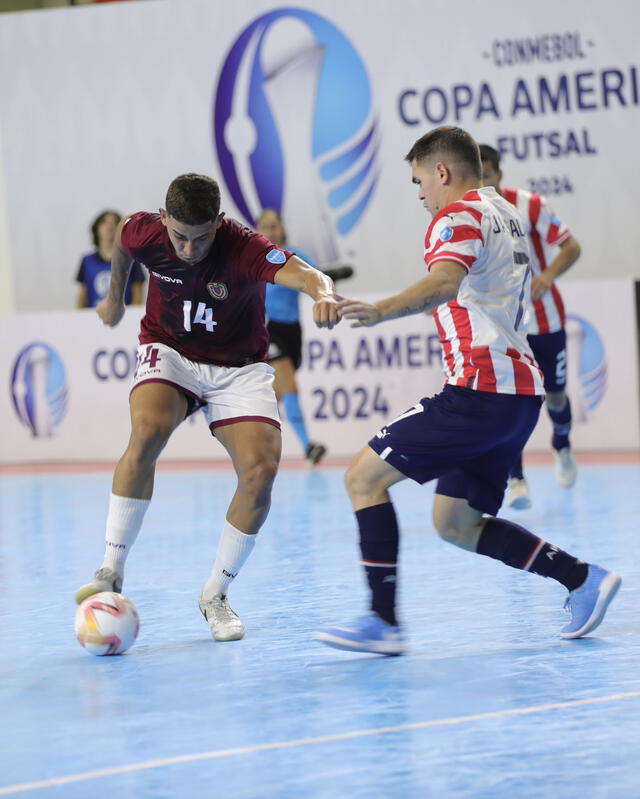 Venezuela cerró el certamen sudamericano goleando 4-1 a Paraguay. Foto: La Vinotinto Futsal/X   
