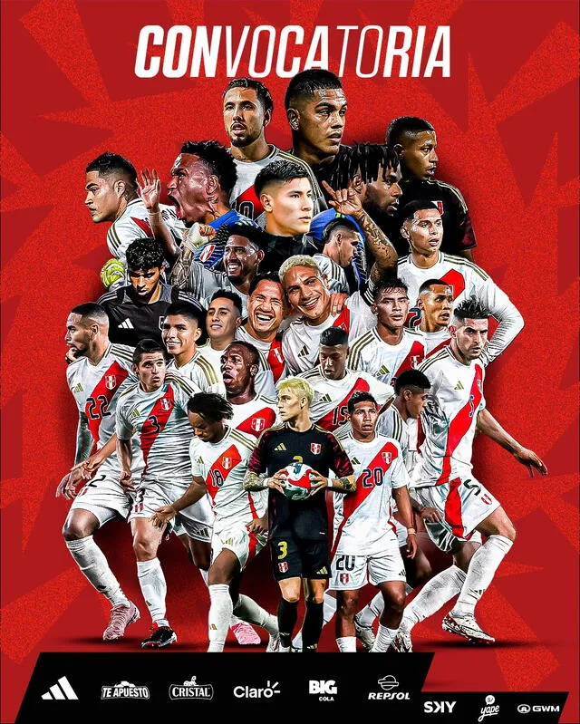 Convocados de Perú en la Copa América 2024. Foto: La Bicolor.  