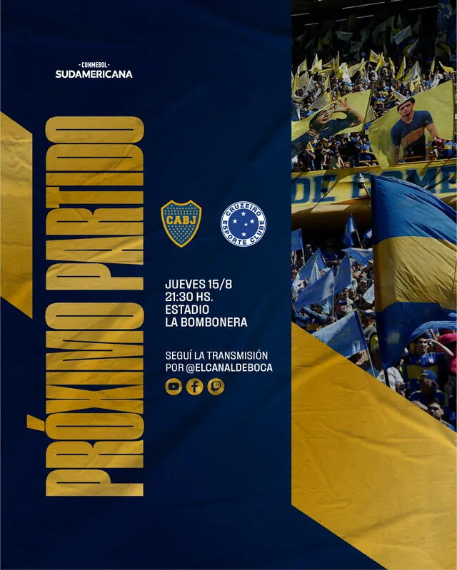  Banner oficial del encuentro. Foto: Boca Juniors   