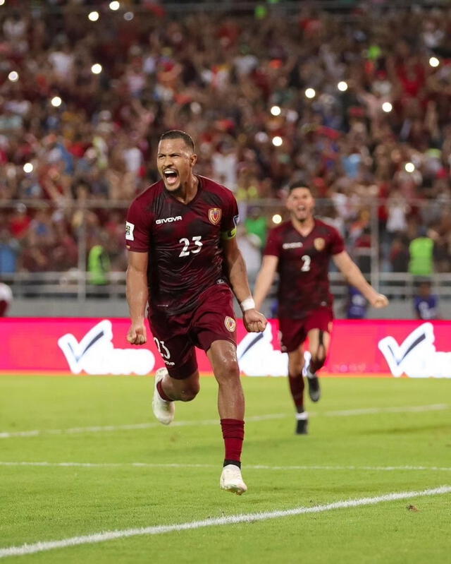  Salomón Rondón marcó en la última victoria de Venezuela ante Chile. Foto: @VTVcanal8/X   