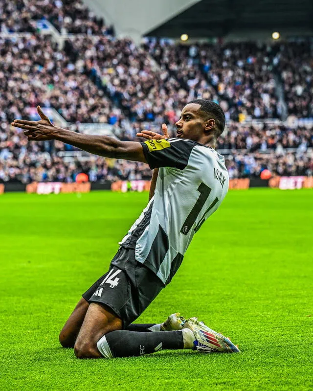  Alexander Isak es el actual goleador del Newcastle. Foto: AFP 